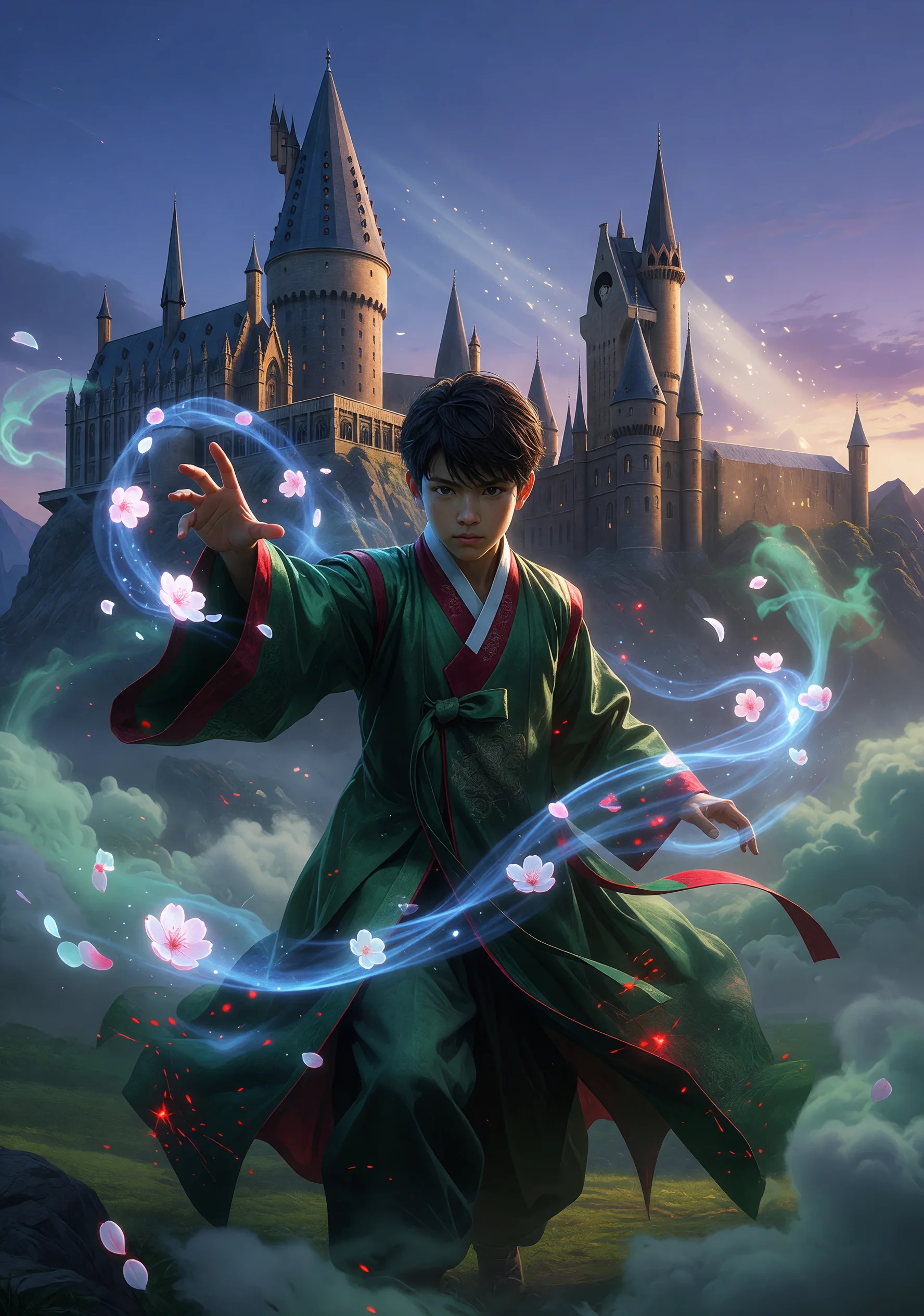 도술사의 지팡이: 전우치, 호그와트에 입학하다